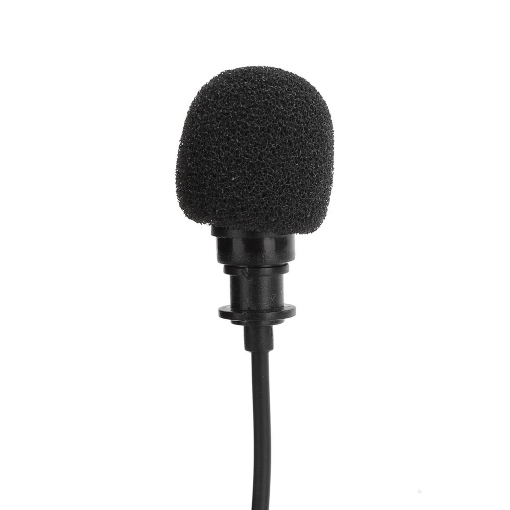 Professional Lavalier Microphone Collar Clip Mic 3.5mm 2M Cable Live Recording