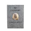 Lhasa Apso - Dog Passport Case, Document Case, Gift for the Traveller from the Brand