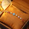 Zircon Four-leaf Flower Bracelet Temperament Versatile Light Luxury Bracelet Niche Fashion Personalized Jewelry