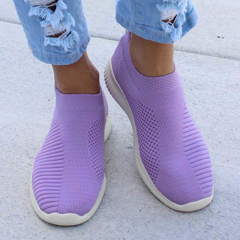 Sneaker Woman Shoes Fashion Sock Slip On Sneakers For Woman Comfortable Women's Sports Shoes Mesh Fabric Womens Shoes Footwear