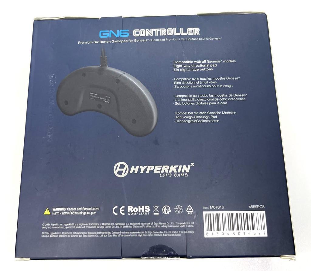 MD (Mega Drive) Controller (Black)