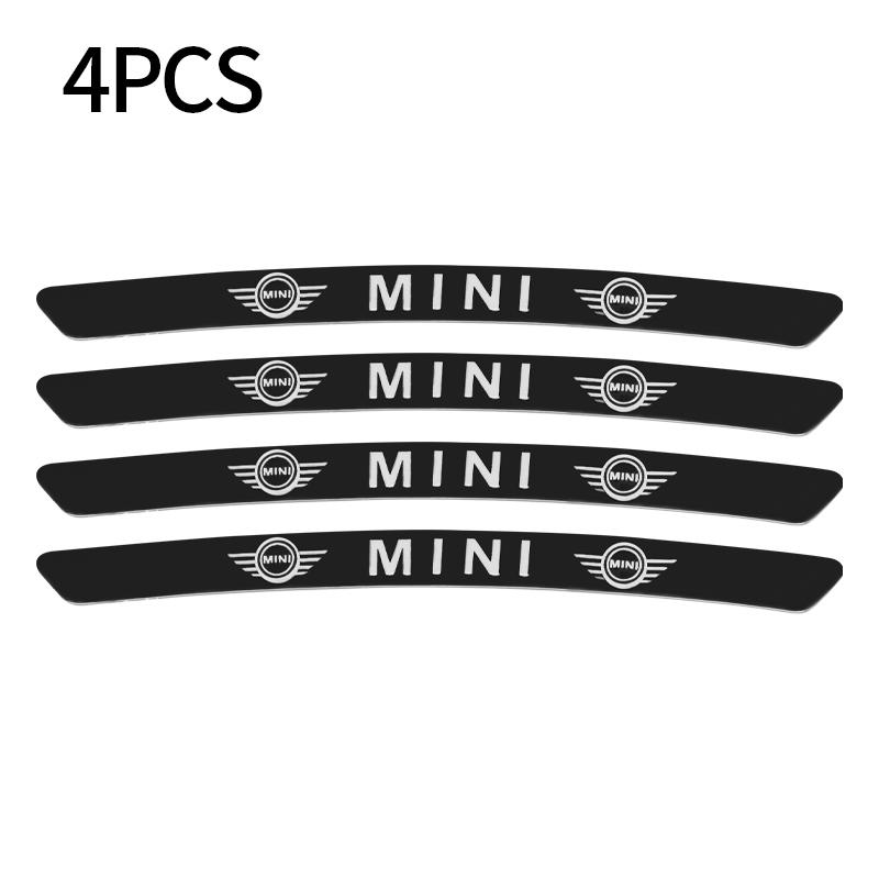 4Pc Aluminum Car Wheel Hub Badge Sticker Tire Rim Decor Decal  Accessories For MINI Cooper JCW WORKS R55 R56 F55 F56 R57 R58 R59