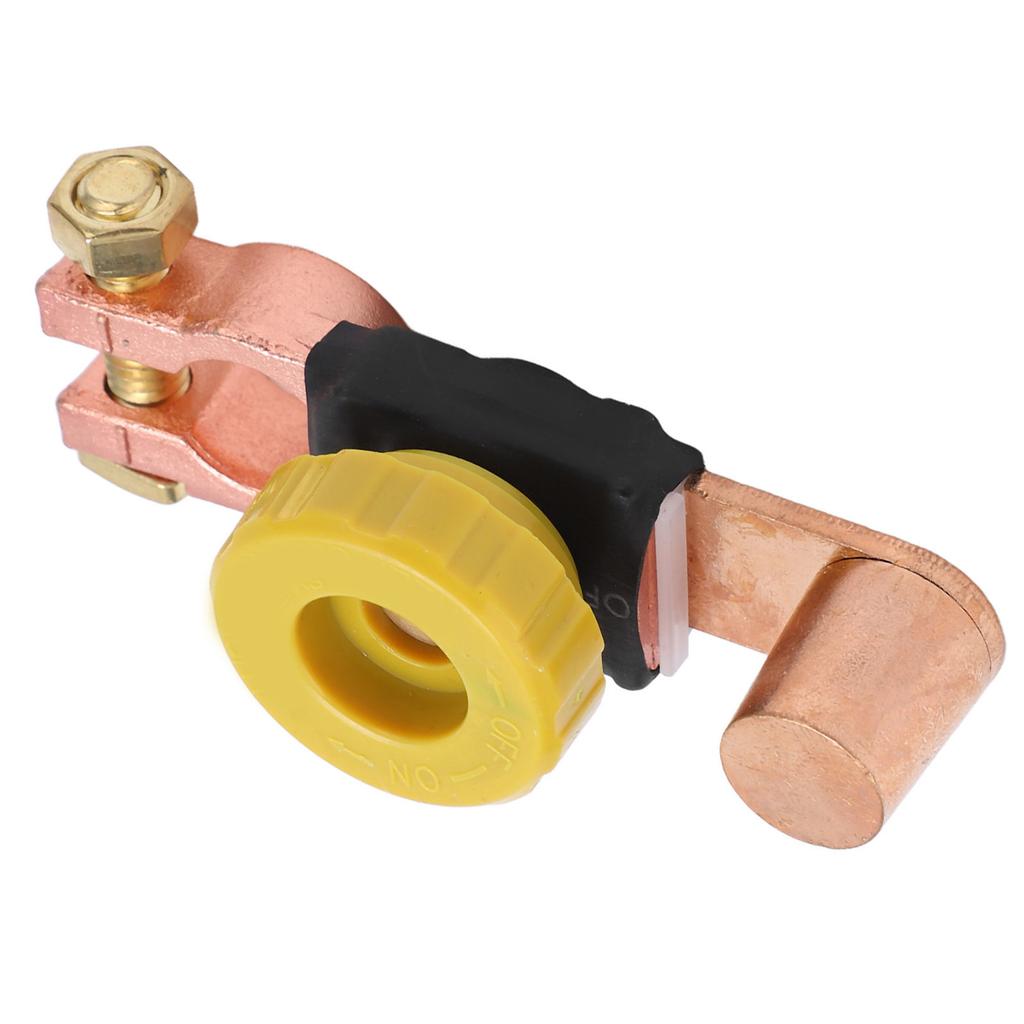 Power Battery Disconnect Switch Negative Terminal ABS Brass for 6V 12V 24V Cars RVs ATVs