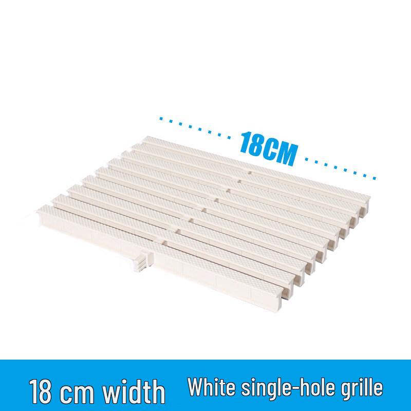 White Single Hole Anti-Slip Pool Drainage Grate