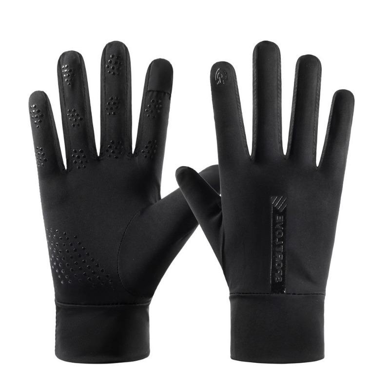 Summer women's sunscreen gloves women's spring UV protection thin short ice silk cool outdoor sunscreen breathable