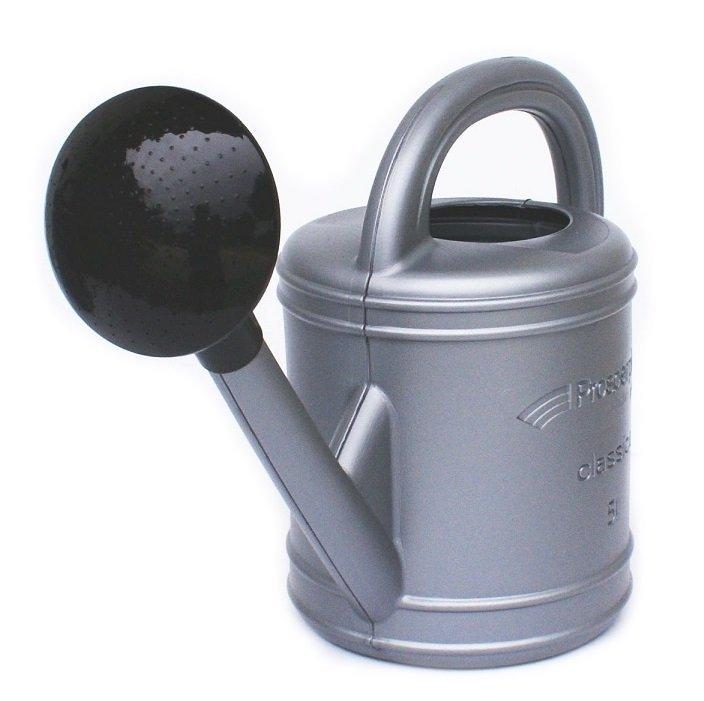 Plastic Watering Can 5L Classico - Silver - Kon 5L Plac