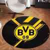 Bvb (1) Round Office Rug Decorative Floor Rug for Office Bedroom Living Room and Home Space