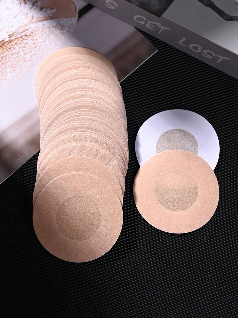 Disposable Invisible Nipple Covers, Non-Woven Fabric Breast Covers, Concealment Tape for Women, Comfortable and Discreet