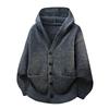 Men S Loose Hooded Cardigan Knit Sweater For Autumn Winter