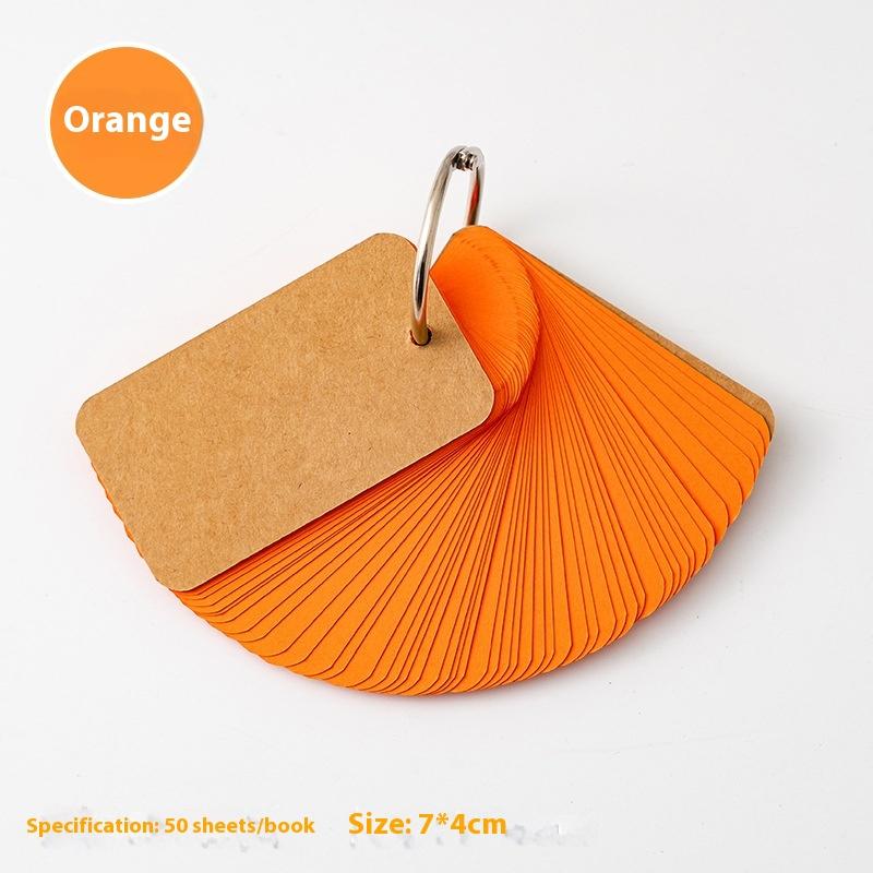 50/100Pcs Colored Blank Kraft Paper Cards Craft Cards Paper Business Message Cards Flash Card Blank For Learning Study Diy Memor