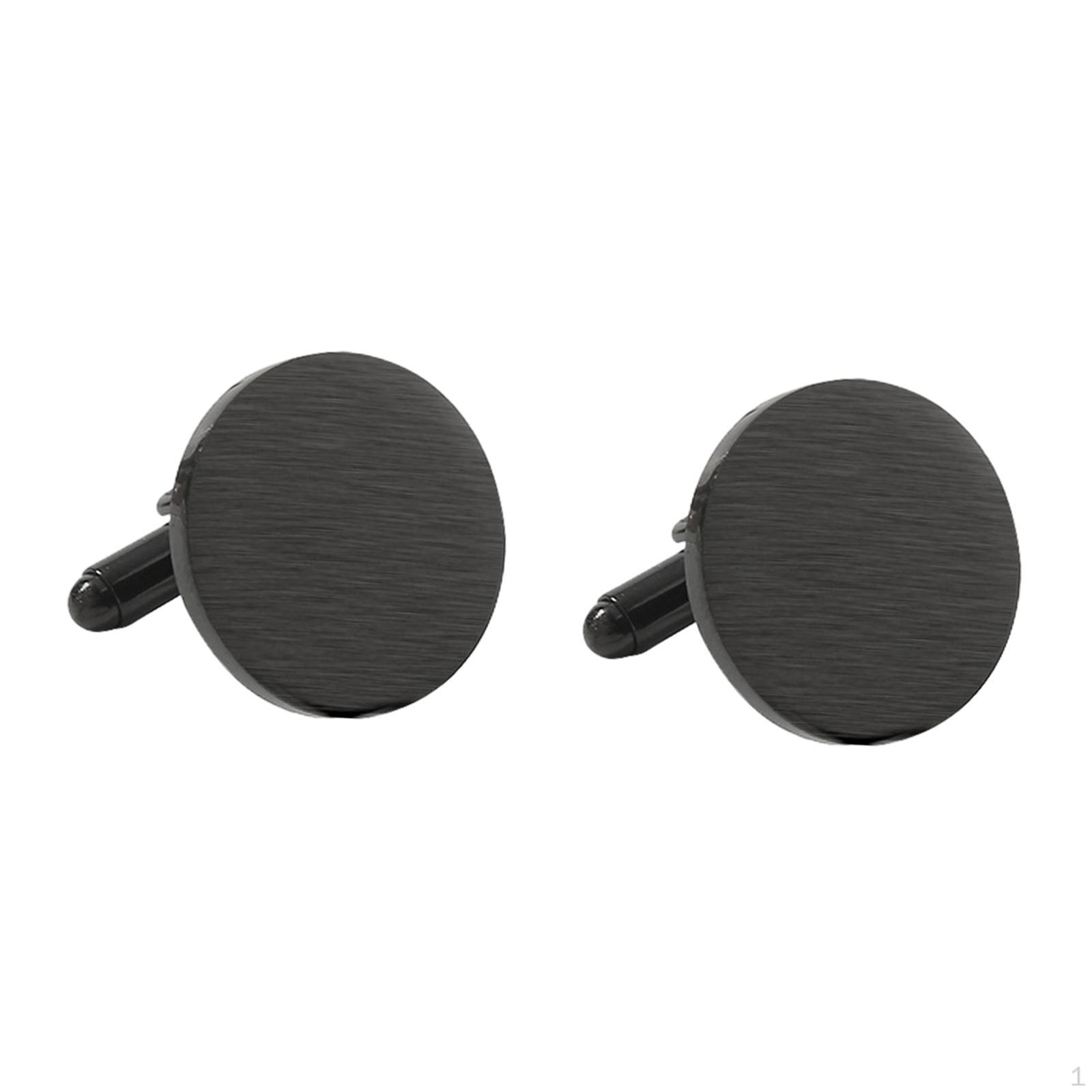 

1 пара запонок для мужчин, деловая рубашка, новинка, мода, классика, ювелирные изделия, юбилей чёрный