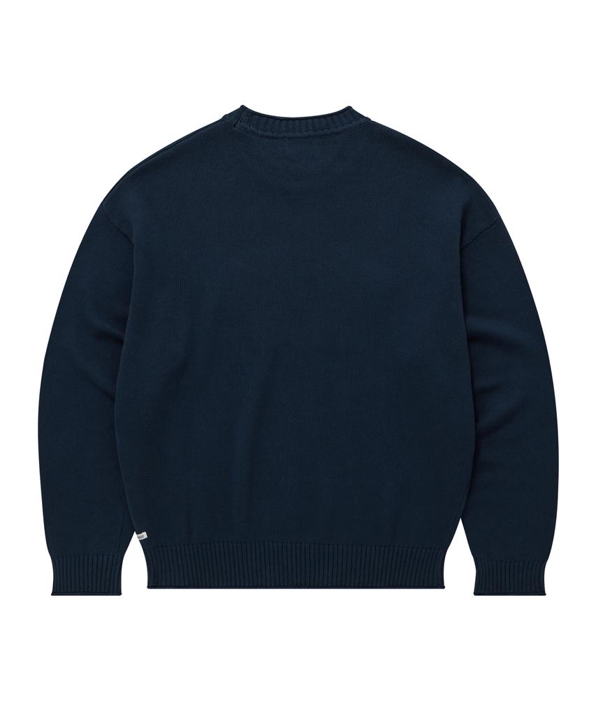 COVERNAT Arch Logo Knit Navy