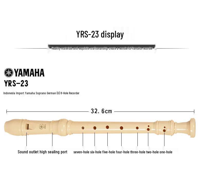 YMH Profesjonalny 8-otworowy flet prosty sopranowy w stylu niemieckim dla uczniów i dzieci