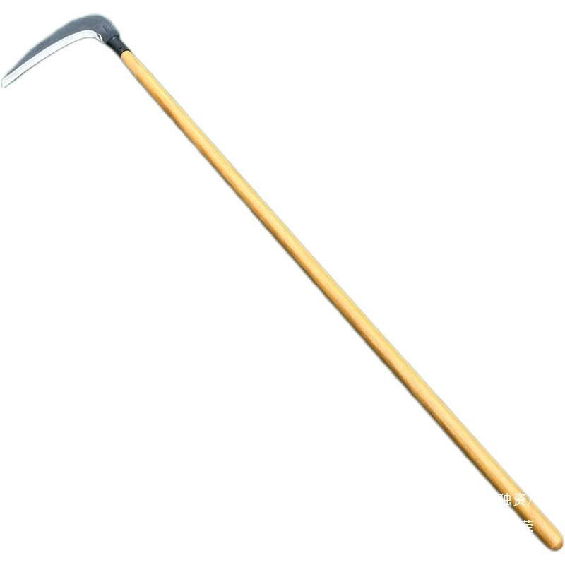 Manganese Steel Forged Large Scythe with Long Handle for Grass and Reed Cutting