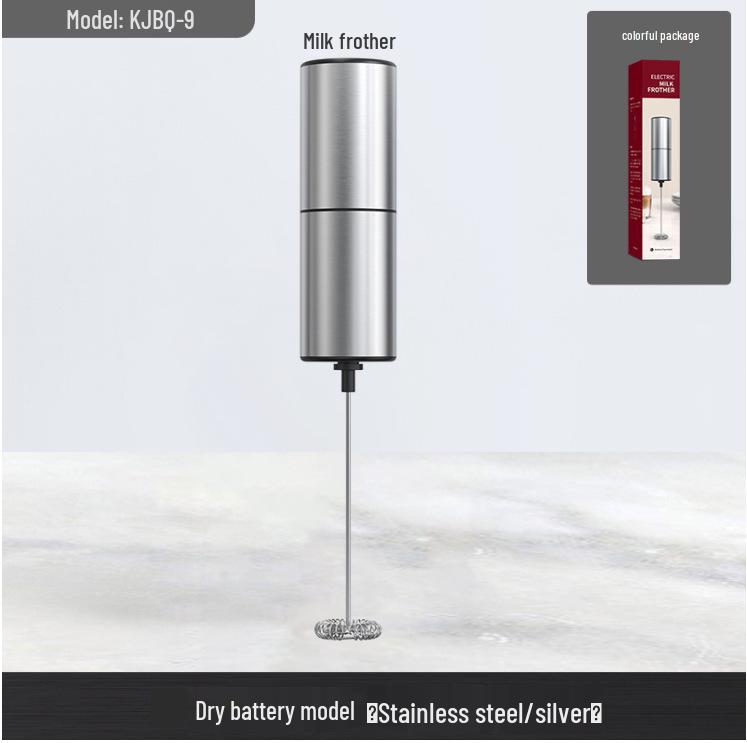 3-Speed Handheld Stainless Steel Milk Frother & Egg Beater with Sleeve