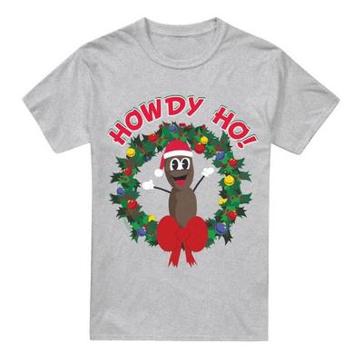 Mens Mr Hankey Howdy Ho Wreath Christmas T-Shirt