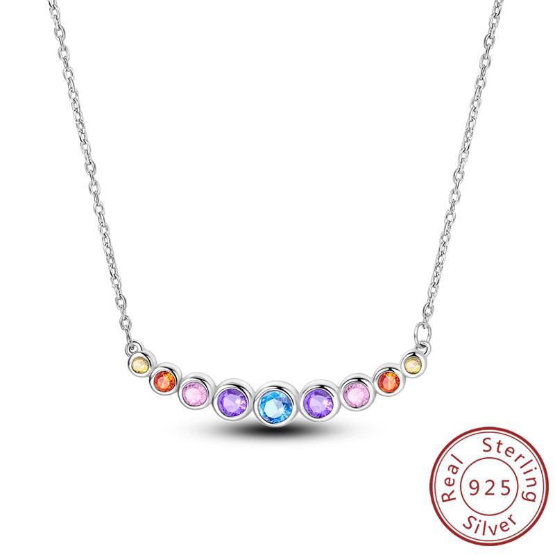 New Copper Necklaces Tulip Heart Sun Star Moon Bow Zircon Pendant Necklace For Women Fashion Jewelry Making Gifts