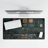 Space Ship Control Panel  Desk Mat Mousepad Mouse Office Mouse Pad Desk Mats Desk Decor Laptop Accessories Non Slip Gaming