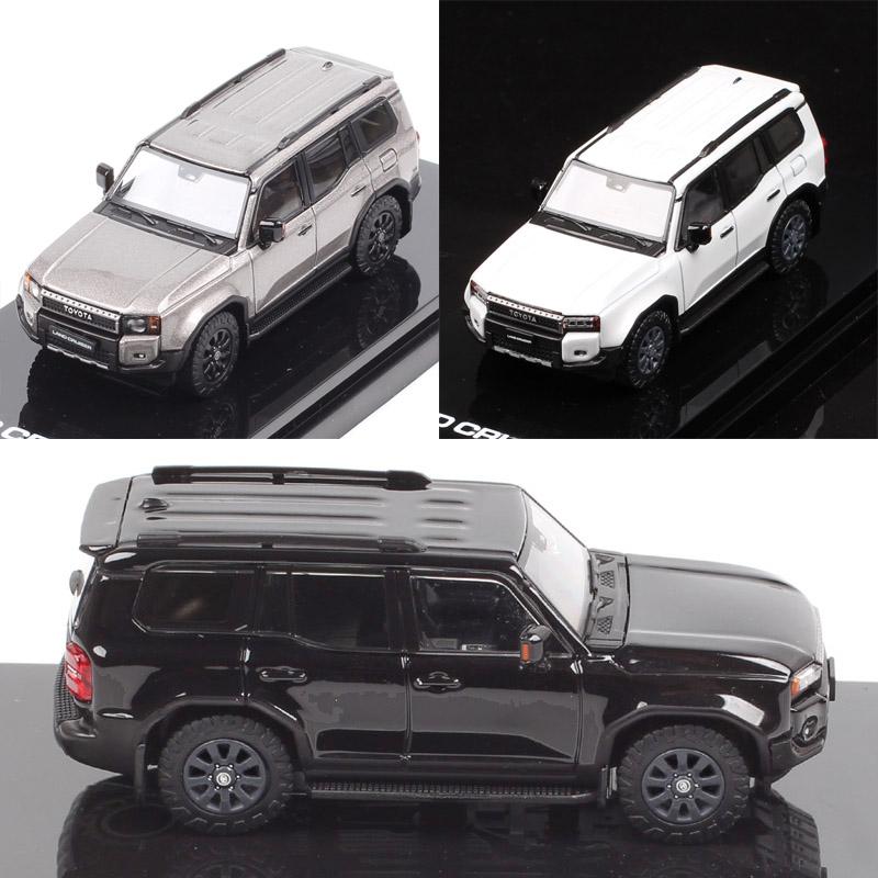 Hobby Japan 1/64 Scale Toyota Land Cruiser 250 LHD 2024 SUV Diecast Car Model Toy Vehicles HJ64 Acrylic Box Collectible Kids