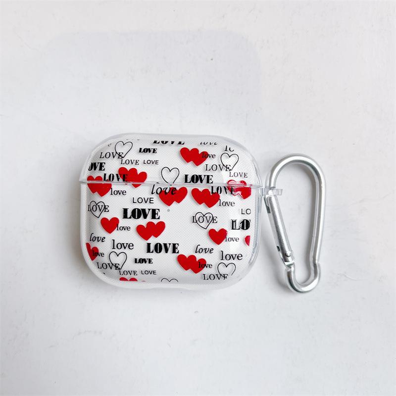 Applicable AirPods Pro1 earphone cover Japan and Korea glitter transparent soft case Apple 1/1/1 protective cover cartoon
