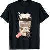 Süßes Katzencafé, Kawaii Katzenkaffee, Anime Neko Kitty, Katzen Wortspiele T-Shirt