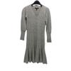 Apparel Long Sleeve V-Neck Flare Knit Dress Knit Dress
