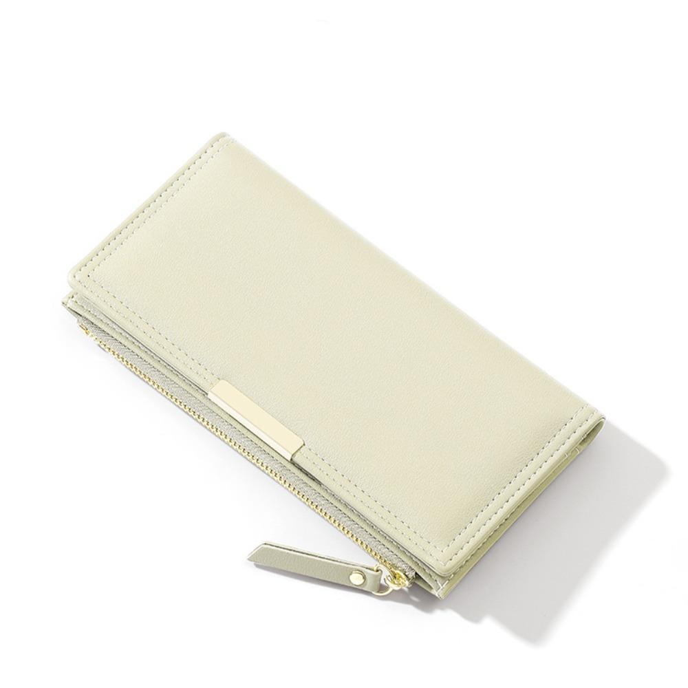 

Ультратонкий кошелек-картхолдер из ПУ кожи, сумка для карт, повседневный длинный кошелек, женский абрикосовый