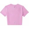 MLB New York Yankees Solid Color Small Logo Round Neck Pullover Short Sleeve T-Shirt Women Tops Pink 3FTSBA143-50PKP