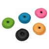 5 Stück Kopfhörer-Trageetui Rund Sortierte Farben Wickler-Design Starkes Plastik Kopfhörer-Aufbewahrungstasche