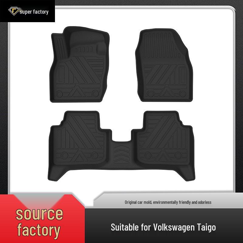 Volkswagen Car Floor Mats for Taigo, Tayron, Talagon, Tharu, Gac Touran, and Phideon - Special TPE, Eco-Friendly, Odorless.