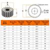 51T/52T/53T/54T/55T/56T/57T/58T/59T/60Teeth 1 M Spur Gear SC45# Carbon Steel Material Cylindrical Gear Transmission Accessories