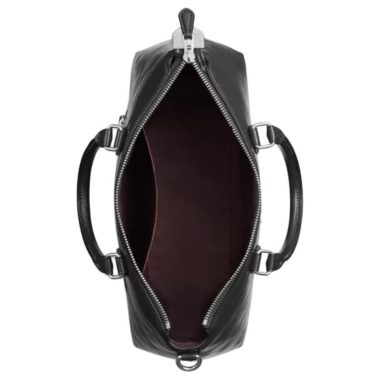 Coach Georgia 35 Gold Logo Zipper Closure Patent Leather Shoulder Crossbody Tote Bag Large Women handbags Black CV942-SVBK