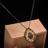 Handmade Two-Color Large Jewelry, High-End Gold Necklace, Style Personalized Banquet Pendant, Designer Copper