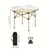 Outdoor folding table, camping portable folding table and chair set, ultra-light egg roll table, camping folding table, camping