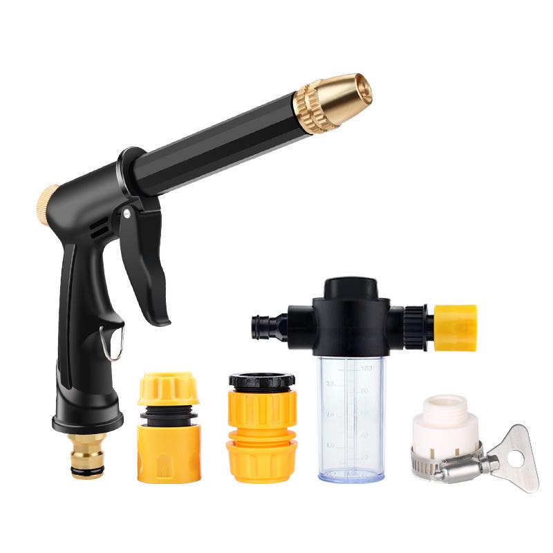 High-Pressure Garden Hose & Spray Nozzle Set for Car Wash
