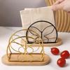 With Wooden Base Tabletop Tissue Rack Decorative Napkin Organizer  for Kitchen Dining Table