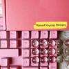 32/64/128 Peças Longas Femininas Bolhas Unhas Transparentes Teclado Elevado Adesivos de Teclado Arte Autocolante de Digitação Laptop PC