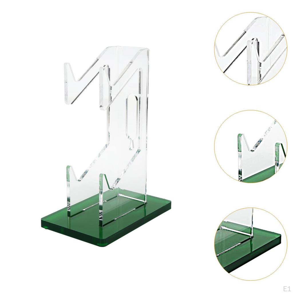 2 Tiers Controller Display Stand Clear Headphone Holder Desk for Game Grips