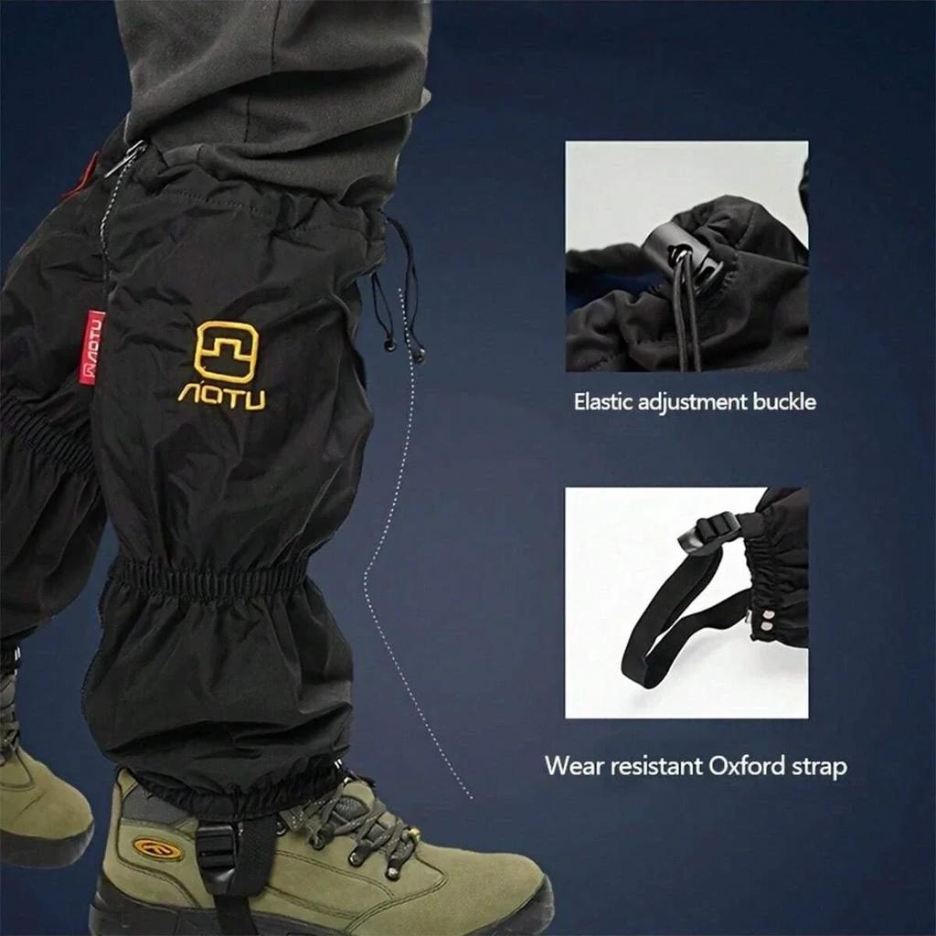 Outdoor Snow Foot Cover Travel Leg Warmers Waterproof Legging Shoes Cover Hunt Climbing Camping Winter Tourist Hiking Leg Gaiter