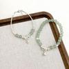 Retro Jade Bow Bell Bracelet: High-End Niche Fashion Jewelry