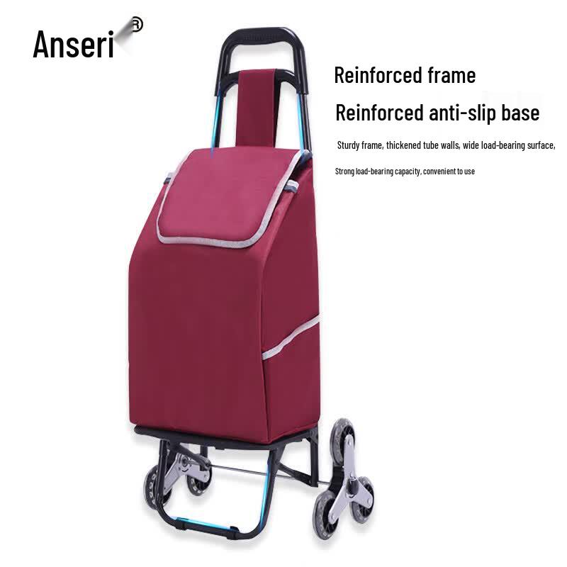 Ansai Rui Folding Stair Climbing Shopping Cart
