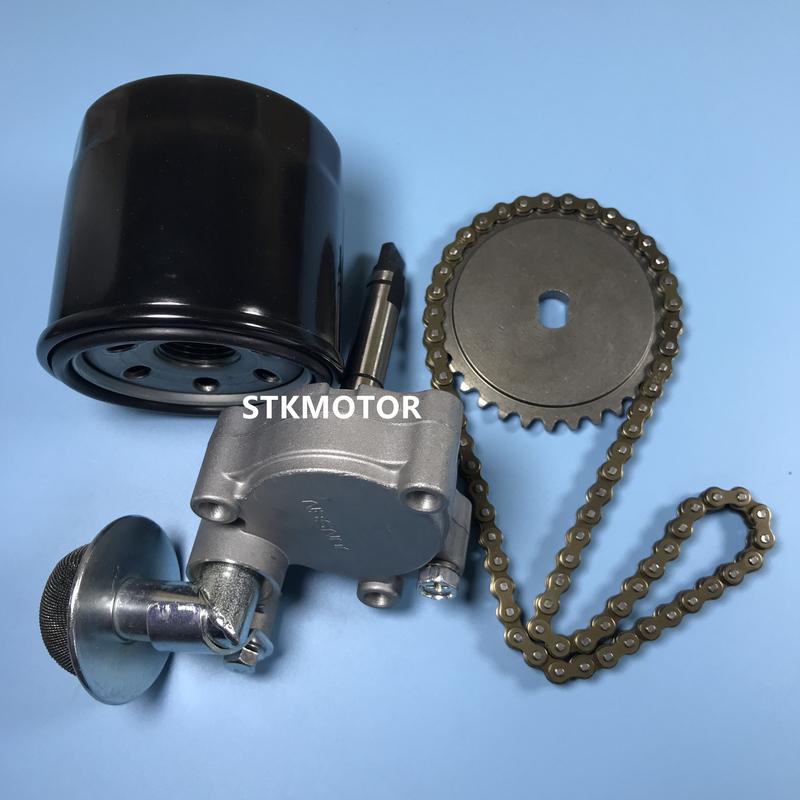 ATV Oil Pump Driven Sprocket Oil Filter and Pump Chain Repair Kits For HISUN 500 700 500CC 700CC Quad Parts