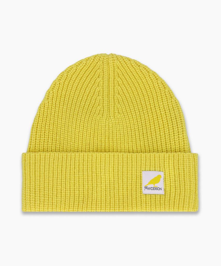 J.W.ANDERSON Logo Patch Wool Beanie - Bright Yellow / Kw1244Yn0365221