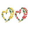 Beautiful Fruit Heart Brooch Party Office Pins Fashion Lapel Pin Alloy Texture Suitable for Women and Unisex Present