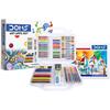 Doms Art Apps Nxt Kit with Plastic Carry Case School Art & Craft Stationery Set for Kids Gifting 9 In 1 Creative Kit