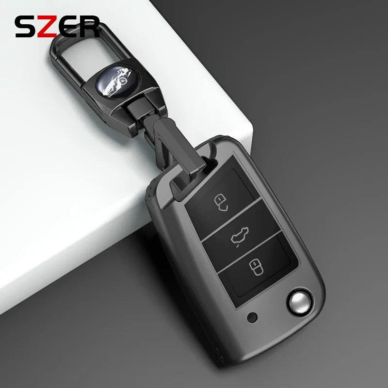 4 3 Buttons NEW TPU Car Key Case Cover Fob For Volkswagen VW Golf 7 ALLTRACK MK7 Tiguan SEAT Ateca Leon FR 2 Ibiza Skoda Octavia