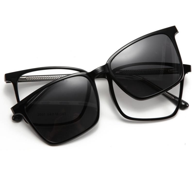 2507 Magnetic Polarized Sunglasses: Single Lens, Dual Use, Myopia Compatible, UV & Glare Protection for Men & Women