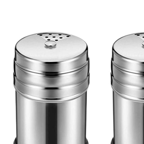 2 Stück Pfefferstreuer Spiegelpolieren Rostfreier Edelstahl Gewürzgewürzspender Shaker für Zuhause