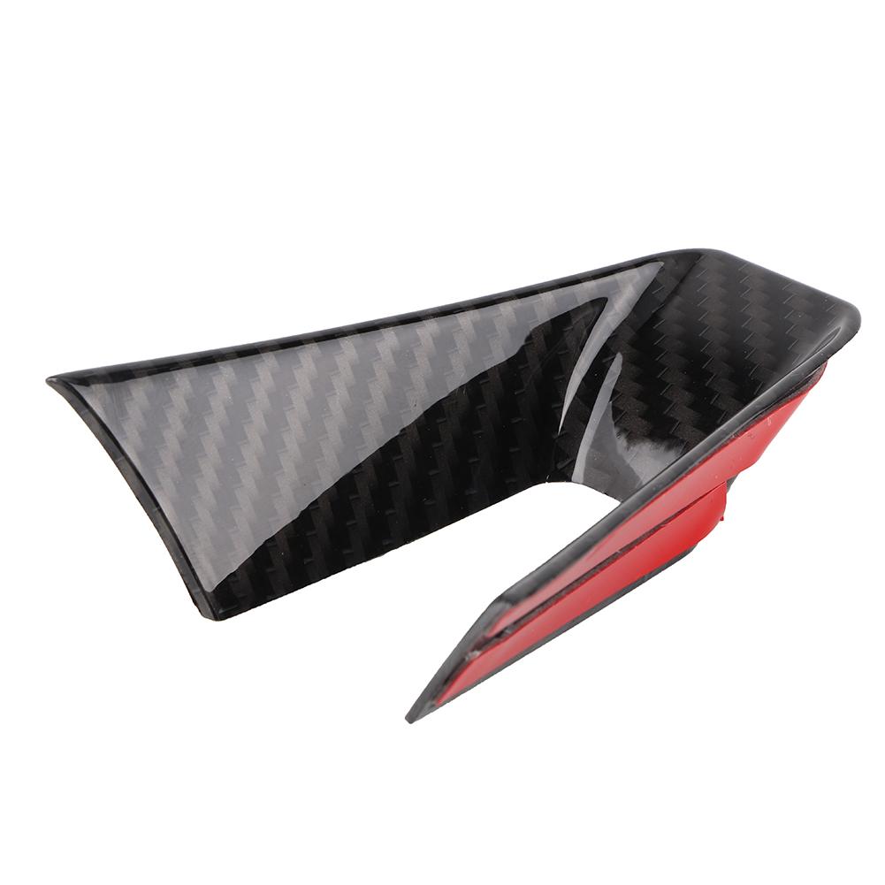 Carbon Fiber Style Steering Wheel Decoration Frame Cover Trim Fit for Alfa Romeo Giulia 17 19