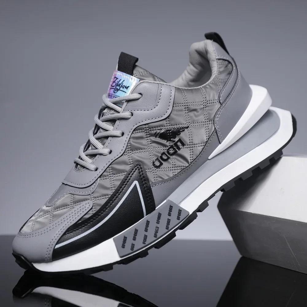 

Мужские кроссовки Осенняя мода Дышащие беговые кроссовки Для улицы Джоггинг Спортивные тренеры Платформа Нескользящие 44